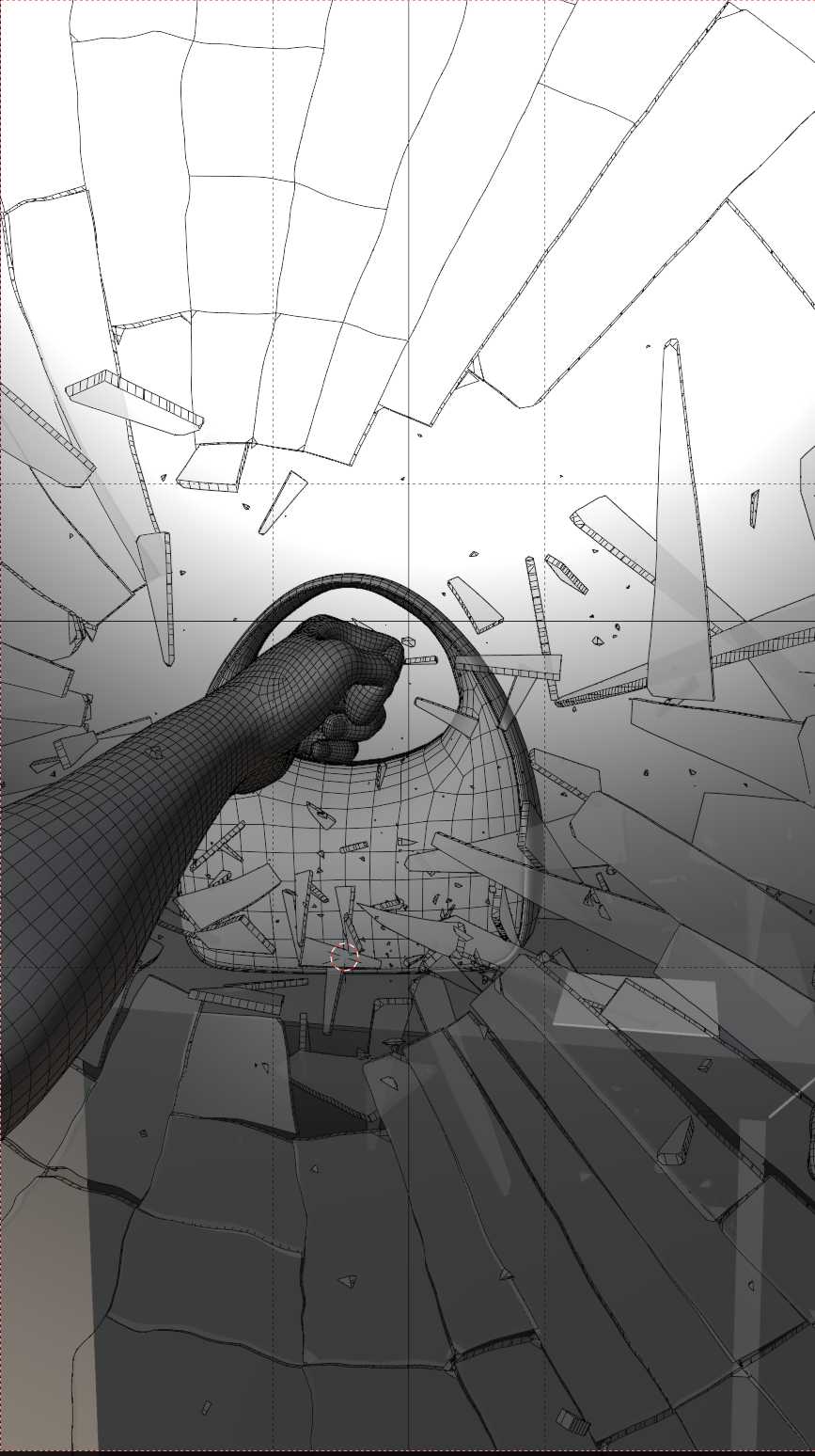 Boutique Robbery Viewport wireframe