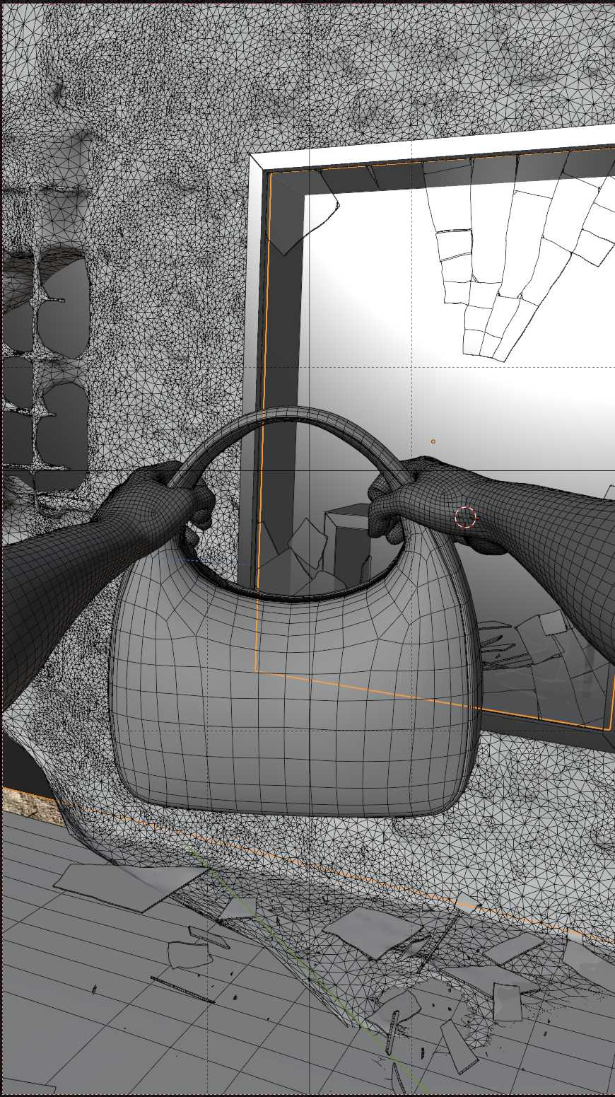 Boutique Robbery Viewport wireframe